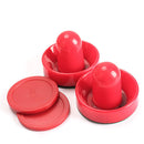 2Pcs 75mm Air Hockey Table Felt Pusher with 2pcs 63mm Puck Mallet Goalies Newly