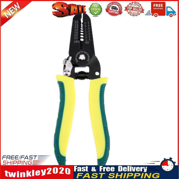 Portable Wire Stripper Pliers Crimper Cable Stripping Crimping Cutter Newly
