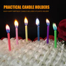 Birthday Candles - 6/12 Pieces Multi-Color Cake Cupcake Candles with Holders