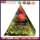 Orgonite Pyramid Amethyst Expel Evil Force Gather Fortune Jewelry Gift Gem Stone