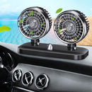 Two Speed Control Double-head Fan Cooling Air Circulator Car Fan Summer Cooling