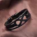 Leather Braided Retro Ethnic Woven Charm Women Men Bangles Jewelry Gift Bracelet