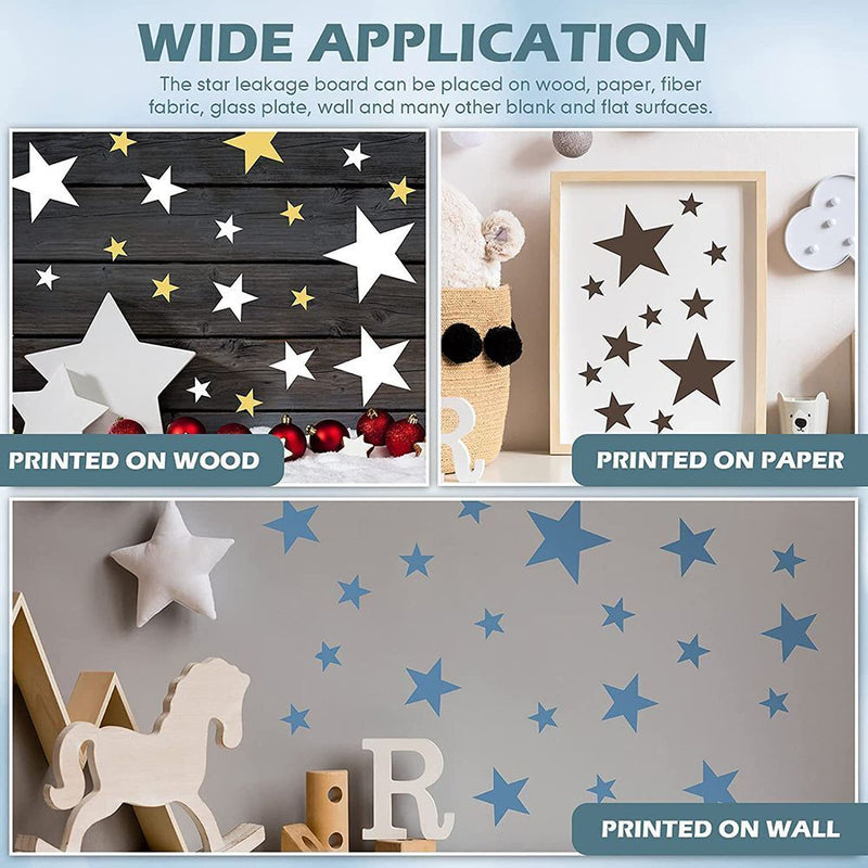 Decorative Star Template Stencils Painting Templates Scrapbooking Paper Card