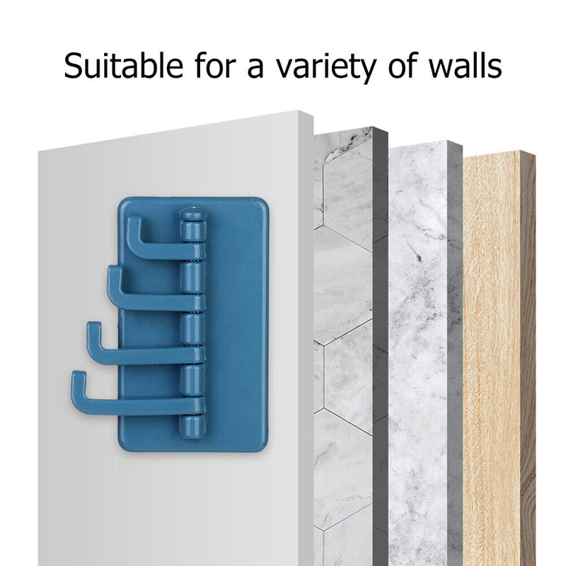 Adhesive Wall Hook Ornament for Coat Strong Load Bearing Bag Towel Storage Rack