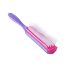 9 Rows Hair Brush Straight Curly Hair Detangling Comb Barber Salon Styling