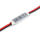 3 Keys 12V-24V Mini Led Strip Light Single Color Dimmer Brightness Controller
