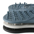 Fan-shape Silicone Floor Drain Sink Strainer Waste Plug Hair Filter (Blue) Newly