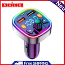 Car Bluetooth Compatible 5.0 FM Transmitter LED Display Car Accessory