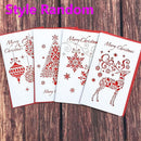 Cutting Invitation Card Greeting Cards Handmade Xmas Tree Christmas Decoration