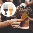 Hair Fork Comb Hairdressing Curly Insert Brush Hair Styling Tool (Orange)