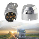 7 Pin Trailer Socket Aluminum Trailer Connector Adapter x 1 Towbar Plug D4N7