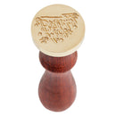 Retro Wax Seal Stamp Happy Birthday Paint Wood Seal DIY Sealing Wax (09) Newly