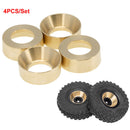 4 Piece Brass Wheel counterweights Wheel for Axial SCX24 90081 RC Crawler Car Auto