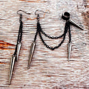 Dangle Rock Gothic Ear Hook Hip Hop Rivet Ear Stud Ear Clip Punk Earrings