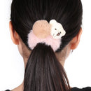 Girls Scrunchies Plush HairRope Hairball HairBands Hair Tie Bear Rubber Bands