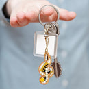 DIY Full Drills Diamond Paintng Special-shaped Girl Bags Musical Note Key Chains