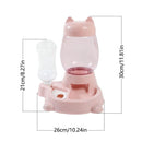 3 Colors Large Capacity Cat Automatic Dog Dispenser Drinking Bowl Pet Feeder