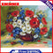 Oil Paint By Numbers Picture DIY Painting Colorful Flower Drawing on Canvas
