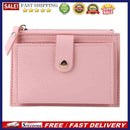 Women Fashion ID Card Multi-slot Wallet PU Leather Mini Purse Zipper Card Hol