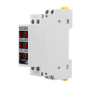 Modular 3-Phase Voltage Meter AC80-500V Digital Display Voltmeter for DIN-Sc