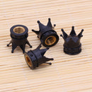 2pcs/Set Bicycle Tire Valve Caps Dustproof Crown Tyre Wheel Stem Air Valve Caps