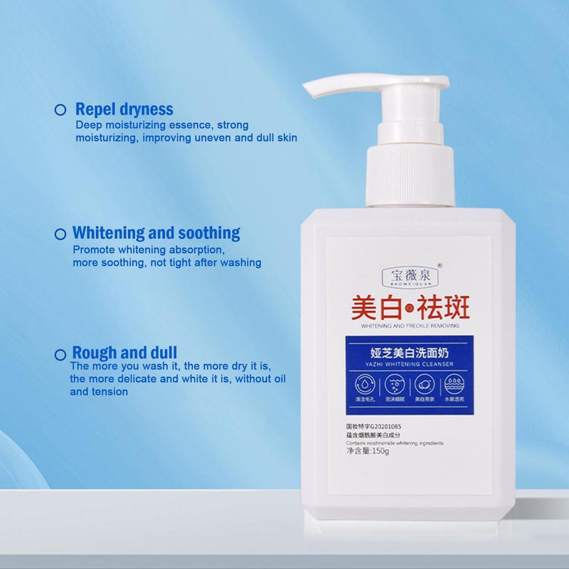 Whitening Freckle Remover Facial Cleanser Skin Moisturizer Niacinamide Cleanser`