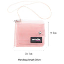PVC Transparent Card Wallet Ladies Small Pouch Cute Female Glitter Clear Purs