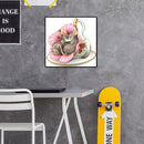 5D DIY Full Drill Diamond Painting Cup Rats Cross Stitch Needlework Home Decor