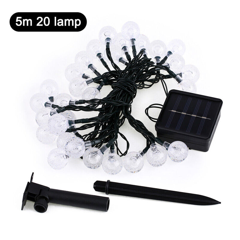 Solar Bulb Fairy String Light Outdoor Patio Garden Party Decor (5m 20LED)