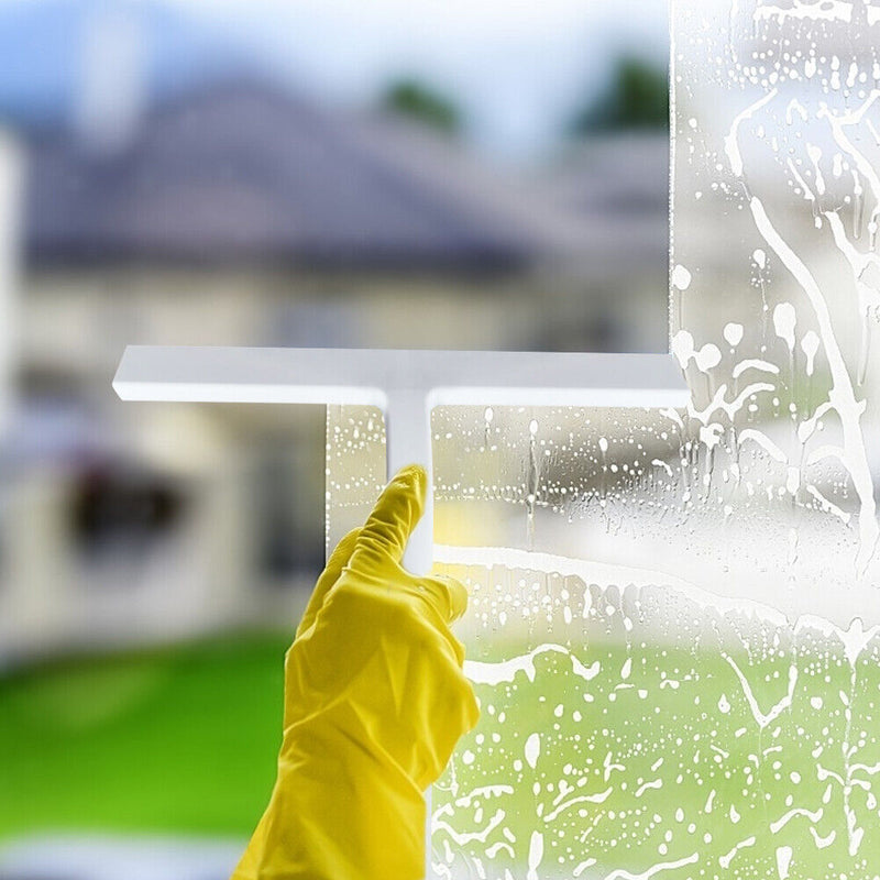 Home Bathroom Window Tile Mirror Wash Cleaning SqueeGee Scraper Brush