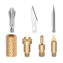 Stencil Pyrography Marking Wood Burning Pen Tips Kit Soldering Iron Head Set