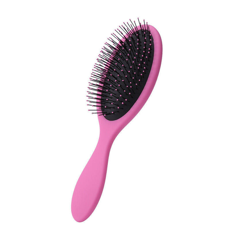 Magic Detangling Comb Shower Hair Brush Air Bag Paddle Massage Brush (Pink)