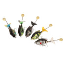 Segment Soft Rotating Tail Fish Bait VMC Hooks Popper Rotate Tail Fishing Lure