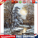 Full Embroidery Snow Scene Printed Cross Stitch 11CT 3 Strand Cotton Kit