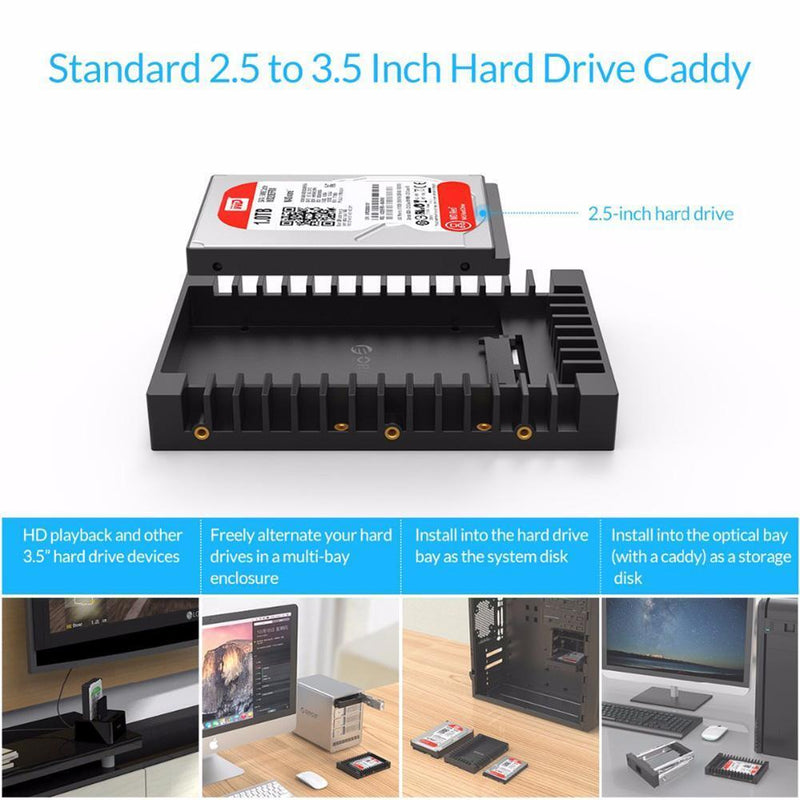 ORICO 1125SS 2.5 Inch to 3.5 Inch HDD Adapter SSD Hard Disk Drive Caddy