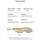 Lifelike Luminous Squid Hook Wood Shrimp Lures Octopus Bait Fishing Tackle