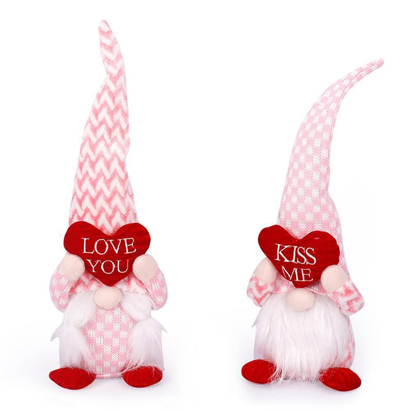 Valentines Day Gnomes - Cute Plush Love Faceless Gnomes for Party (A Male)