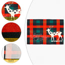 Linen Plaid Place Mat Tableware Pad Heat Insulation Dine Placemat for Xmas Decor
