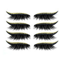 with Eyelashes Self Adhesive Eyeliner Reusable Eyeliner and False Eyelashes