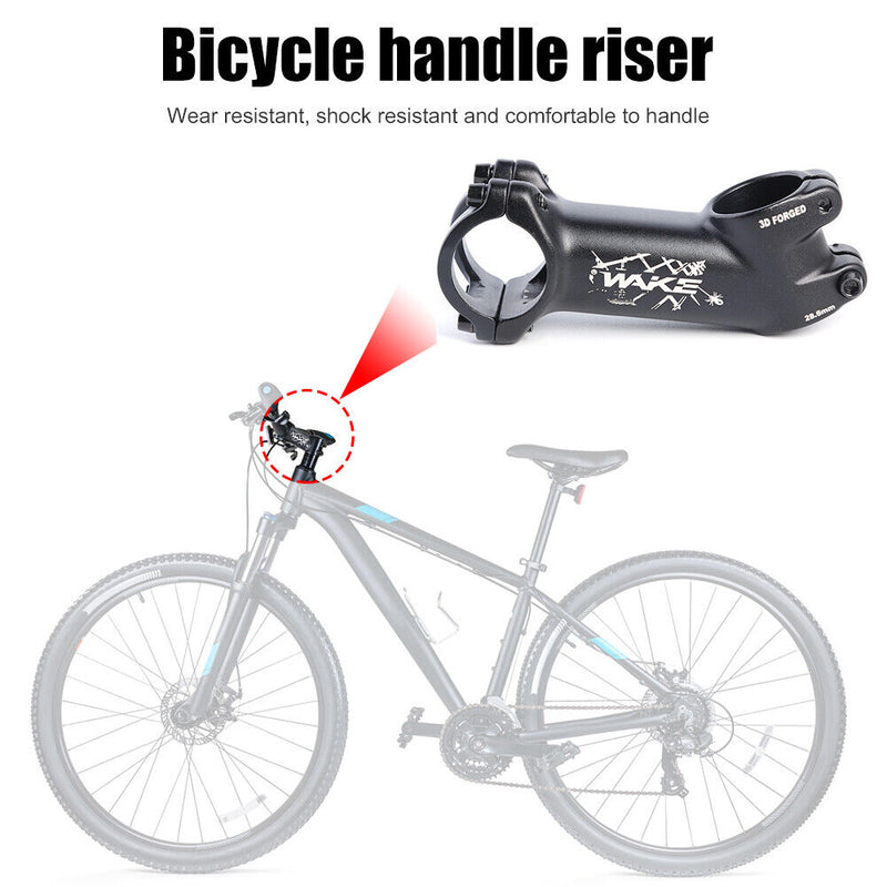 WAKE Bicycle Handleable Stems 25 Degree Mountain Bike 31.8mm MTB Stem Accessories