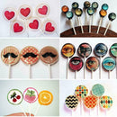 12 Round shape Baking Silicone Lollipop Mold Tray Candy Chocolate Sweet W3Y1
