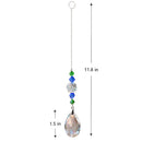 Crystal Glass Clear Chandelier Pendant Faceted Prism Part Hanging Decor G) Newly
