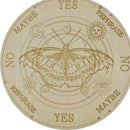 Wooden Divination Pendulum Board Metaphysical Altar Art Ornaments (C 15cm) Newly