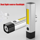 LED COB Flashlight USB Rechargeable 2 Mode Outdoor Camping Cycling Wall