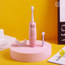 Automatic U-Shape Child Toothbrush Electric Battery Powered Brush (Pink) Newly