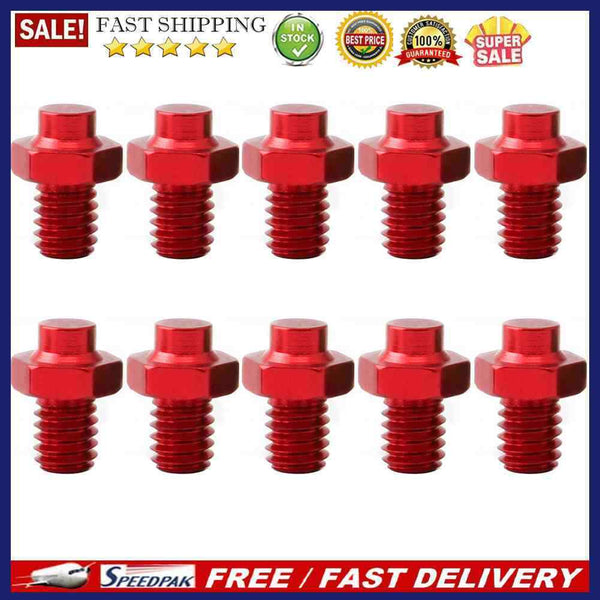 10pcs Bicycle Pedal Bolts Aluminum Alloy MTB Bike M4 Stud Pin Nail Foot Screw