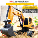 #A 1/24 RC Construction Toys 2.4GHz Remote Control Digger Excavator with LED Sou