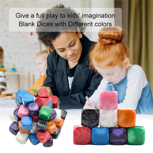 Entertainment Polyhedral Gift Blank Dices Colord Dice Set Board Game Accessory