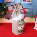 occitop Cartoon Schneemann Weihnachten Rotweinflasche Abdeckung Tasche Weihnacht