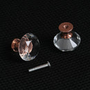 Handles Diamond Shape Pull Handle Crystal Glass Knobs Door Knobs Cupboard Pulls